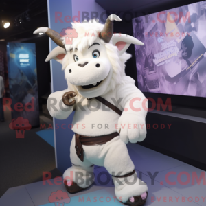 Mascotte de Minotaure blanc...