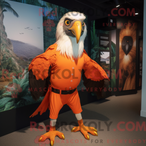 Orange Haast S Eagle maskot...