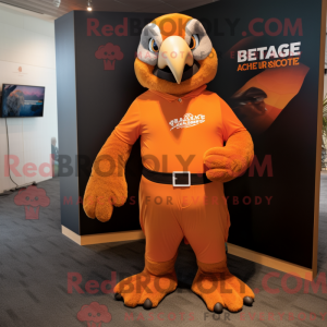 Orange Haast S Eagle maskot...