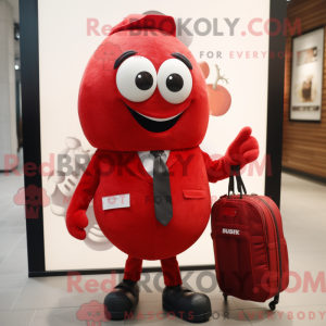 Personaggio mascotte rosso...