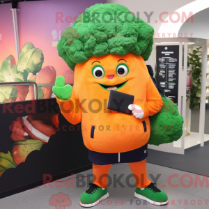 Orange Broccoli maskot...