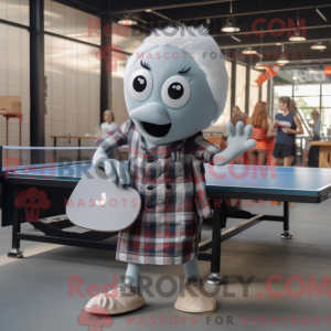 Sølv bordtennisbord maskot...
