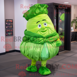 Lime Green Cabbage Leaf...
