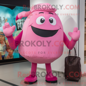 Pink Steak mascotte kostuum...
