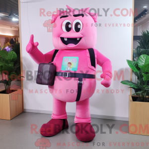 Pink Steak maskot...