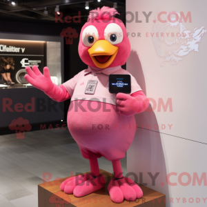 Postava maskota Pink Dove v...