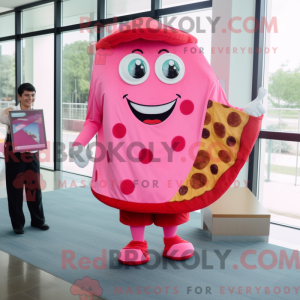 Rosa Pizza Slice máscara de...