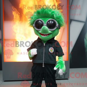 Green Fire Eater maskot...