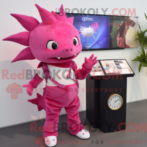 Magenta Axolotls máscara de...