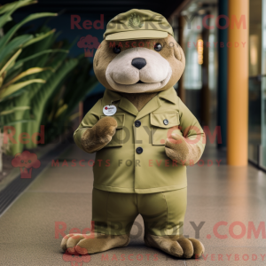 Olive Sea Lion mascot...