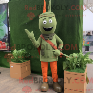 Personaggio mascotte carota...