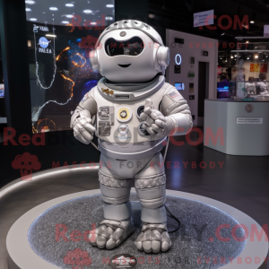Mascotte d astronaute gris...