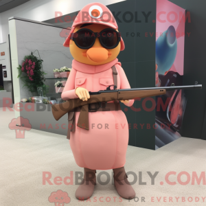 Peach Sniper mascot costume...