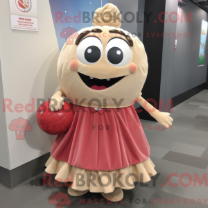Tan Raspberry mascot...