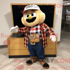 Cream Treasure Chest mascot...