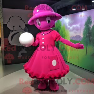 Disfraz de mascota Magenta...
