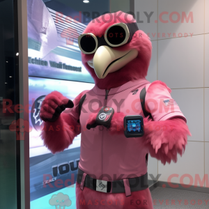 Pink Falcon Maskottchen...