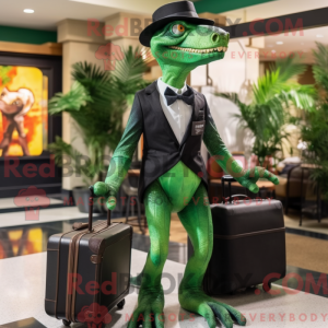 Green Deinonychus mascot...