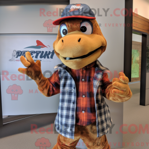 Rust Lizard maskot kostume...