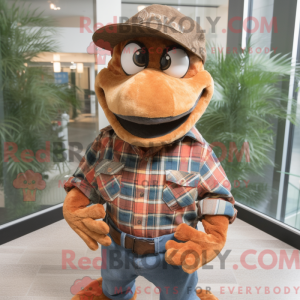 Rust Lizard mascot costume...