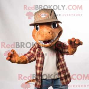 Postava maskota Rust Lizard...