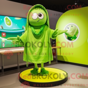 Postava maskota Lime Green...