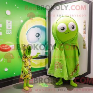 Postava maskota Lime Green...