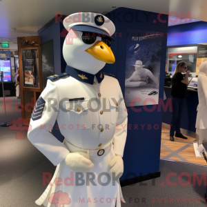 Navy Dove mascot costume...