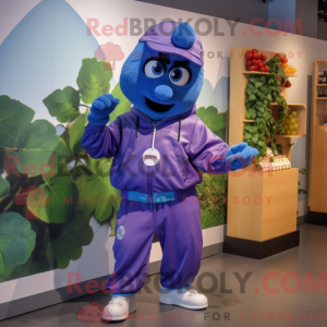 Blue Grape maskot kostume...