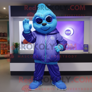 Blue Grape maskot kostume...