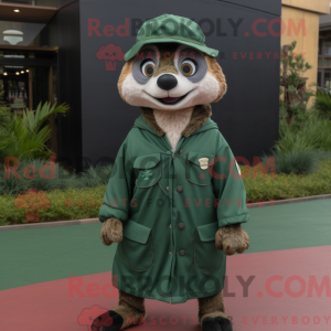 Forest Green Meerkat mascot...
