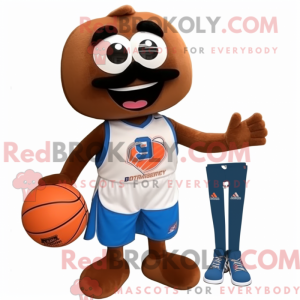 Brun Basketball Ball maskot...