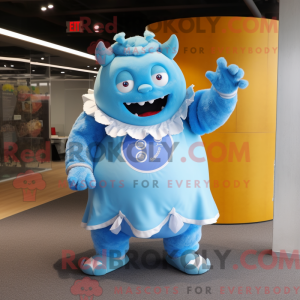 Maskotdraktfigur Sky Blue...