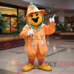 Peach Knife Thrower maskot...