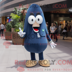 Granatowy Potato maskot...