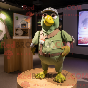 Groene Duif mascottekostuum...