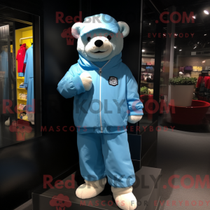 Hemelsblauw teddybeer...