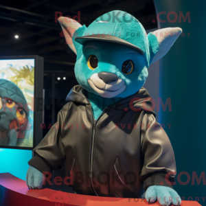 Disfraz de mascota Teal Bat...