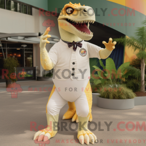 Cream Spinosaurus maskot...