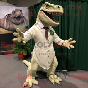 Cream Spinosaurus maskot...