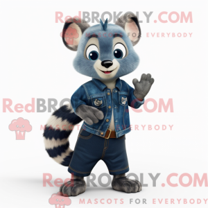 Navy Civet maskot kostume...