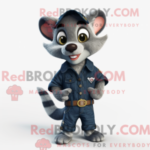 Costume mascotte de civette...