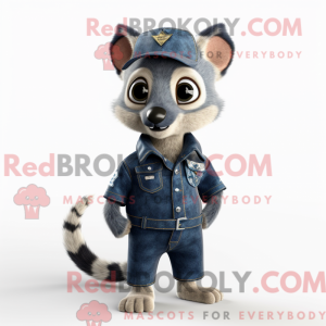Navy Civet maskot kostume...