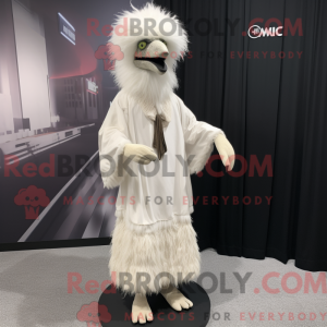 Hvit Emu Maskot Drakt...