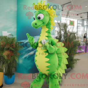 Postava maskota Lime Green...