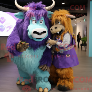 Personaggio mascotte Purple...