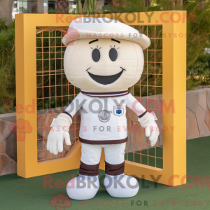 White Soccer Goal maskot...