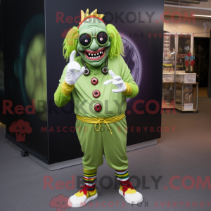 Olive Evil Clown máscara de...
