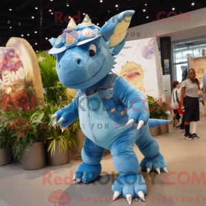 Himmelblå Triceratops...
