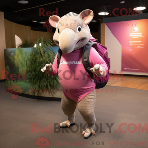 Pink Armadillo maskot...